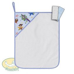 Asciugamani asilo personalizzati con ricamo. 3 Asciugamani per bambini  colore a scelta. Asciugamani con asola in 100% cotone (3, 60x40 cm) :  : Casa e cucina